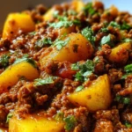 Aloo Keema Ground Meat with Potatoes