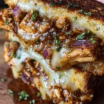 BBQ Chicken Grilled Cheese Sandwich
