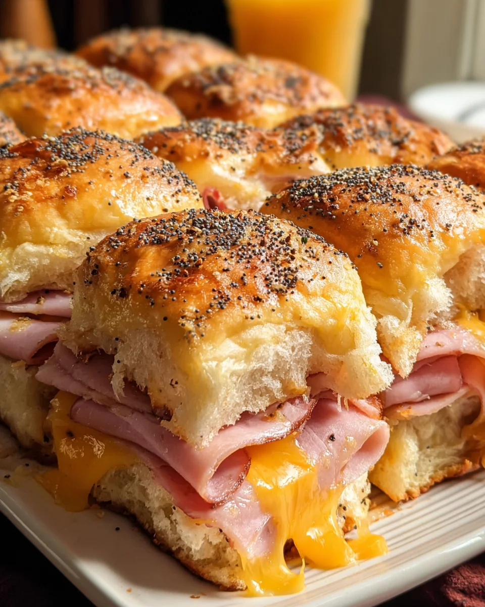Baked Ham and Cheese Sliders
