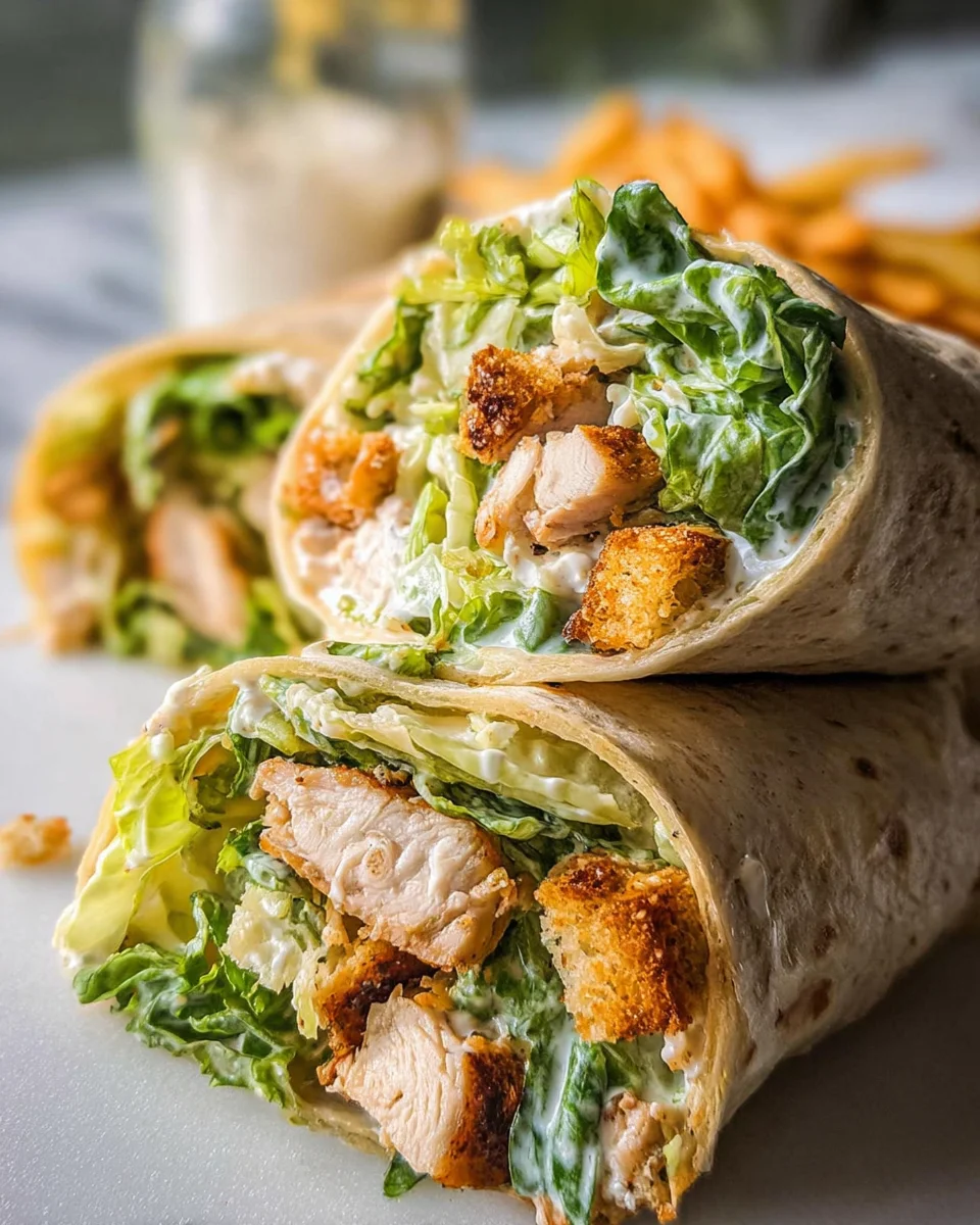 Chicken Caesar Wraps