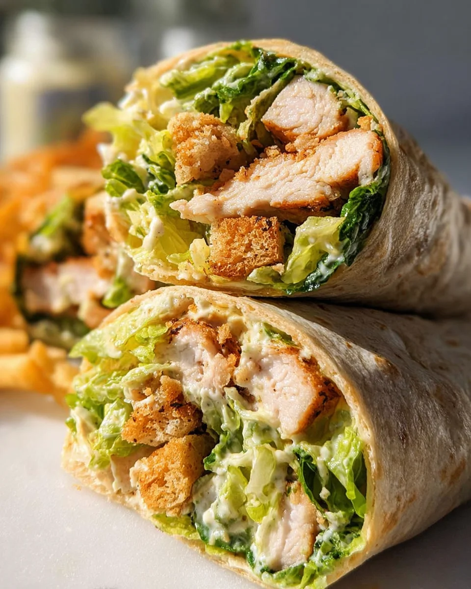 Chicken Caesar Wraps 17 Chicken