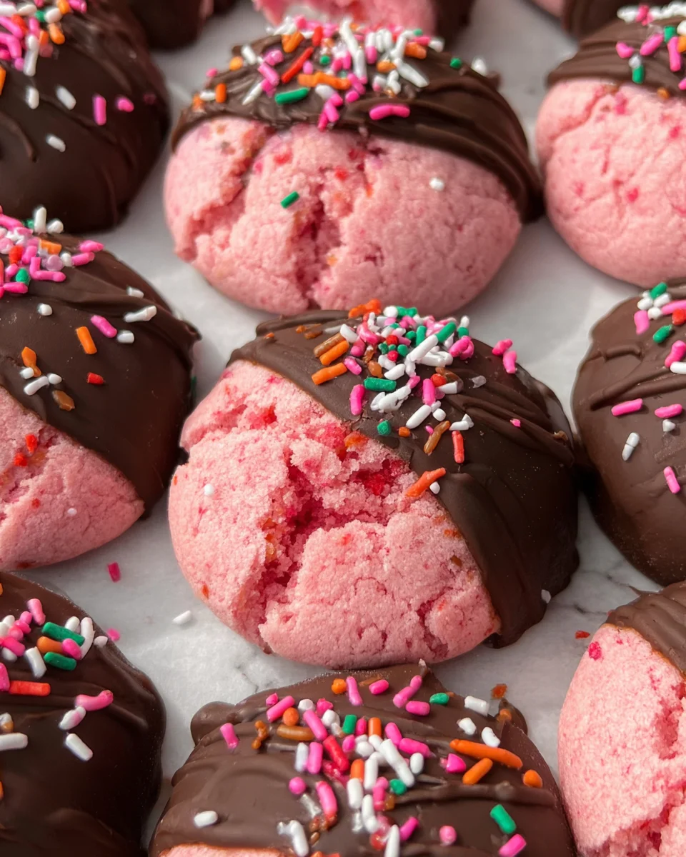Chocolate Covered Strawberry Cookies