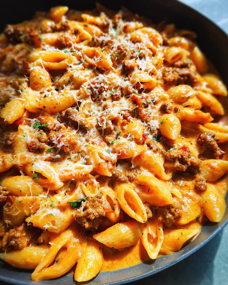 Creamy Beef Pasta 20 Creamy