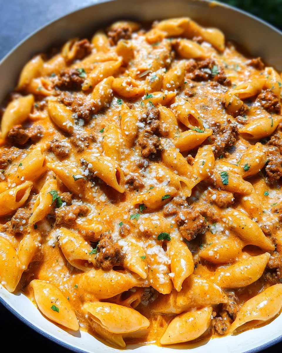 Creamy Beef Pasta 21 Creamy