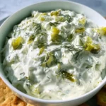 Creamy Dill Pickle Cottage Cheese Dip