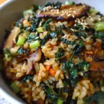 Crispy Kale and Shiitake Fried Rice
