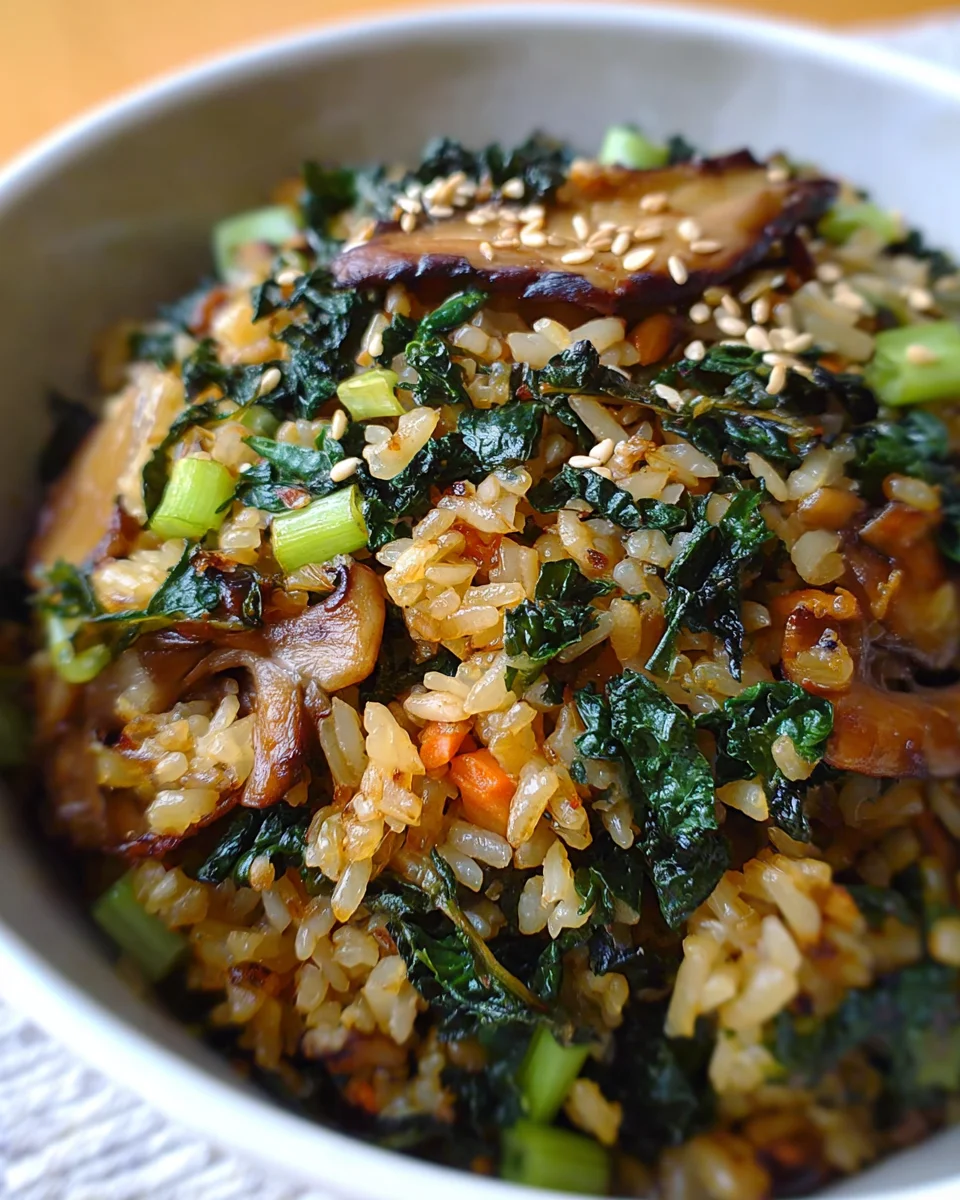 Crispy Kale and Shiitake Fried Rice 28 Crispy Kale and Shiitake Fried Rice