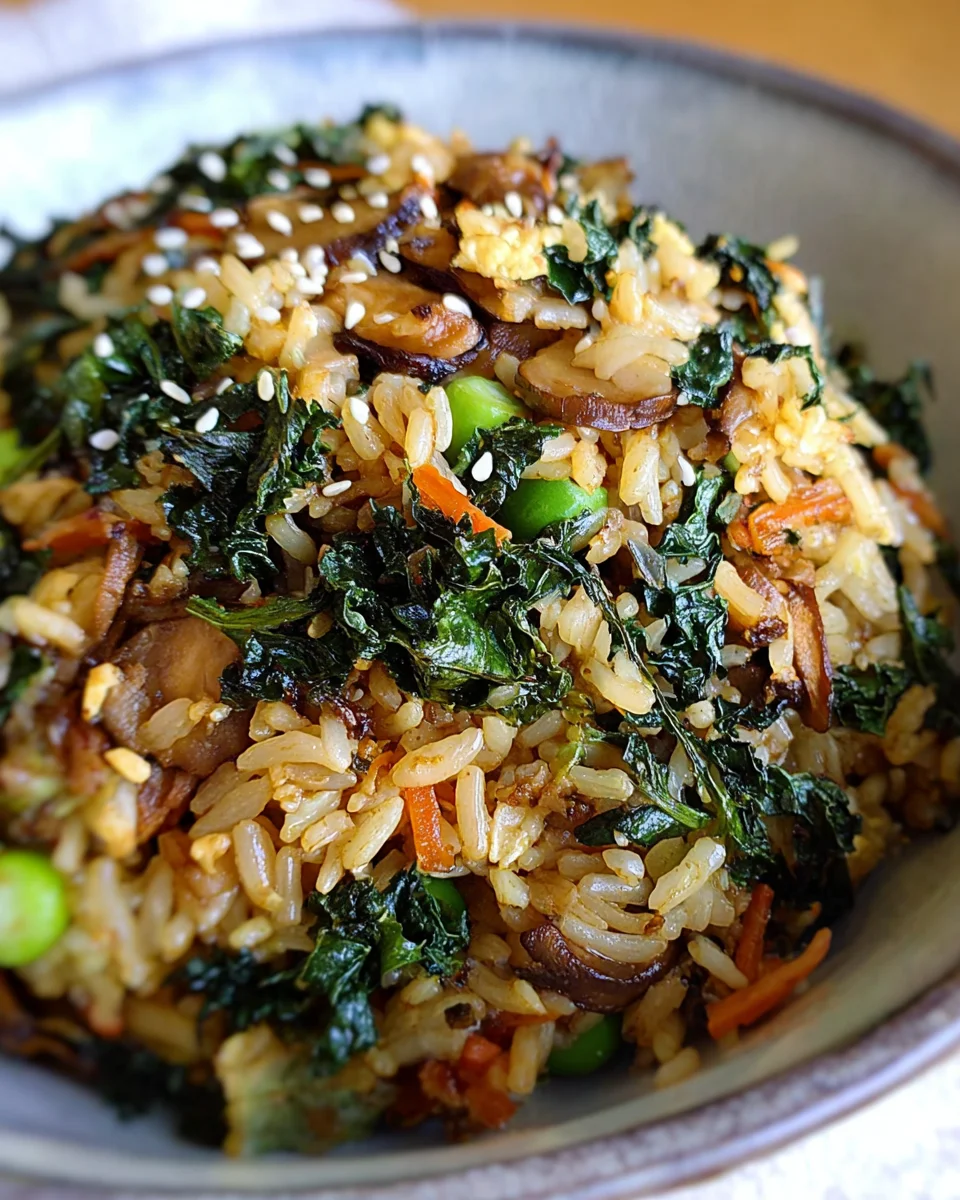 Crispy Kale and Shiitake Fried Rice 26 Crispy