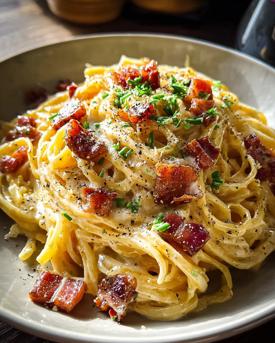 Easy Creamy Carbonara Pasta 19 Easy