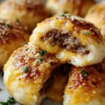 Garlic Parmesan Cheeseburger Bombs Recipe