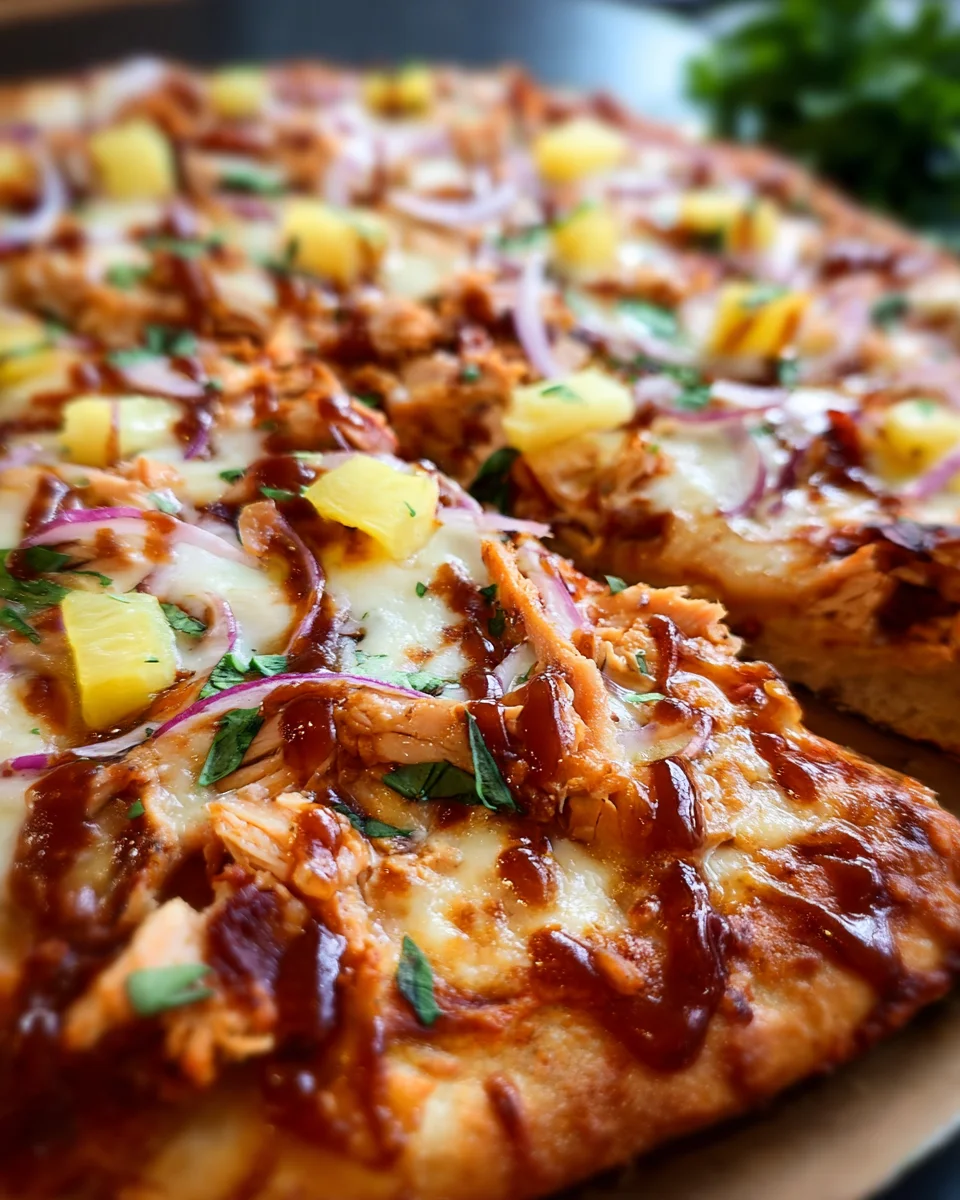 Hawaiian BBQ Chicken Pizza 37 Hawaiian BBQ Chicken Pizza