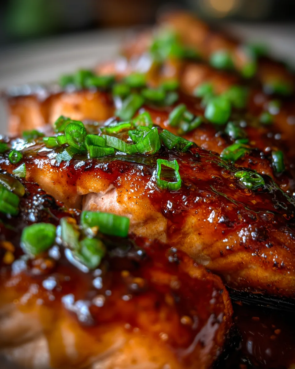 Honey Garlic Glazed Salmon 20 Honey