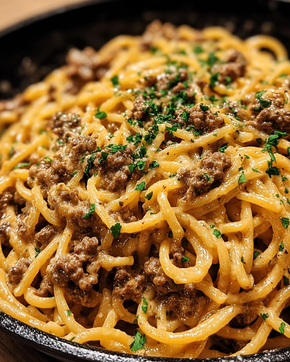 One-Pot Creamy Beef and Garlic Butter Pasta 26 One-Pot