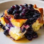 Overnight Blueberry French Toast Casserole