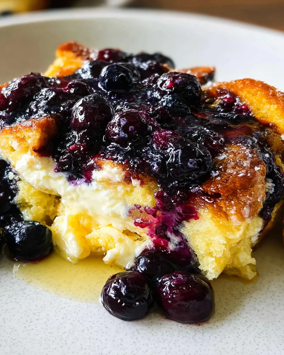 Overnight Blueberry French Toast Casserole 21 Overnight