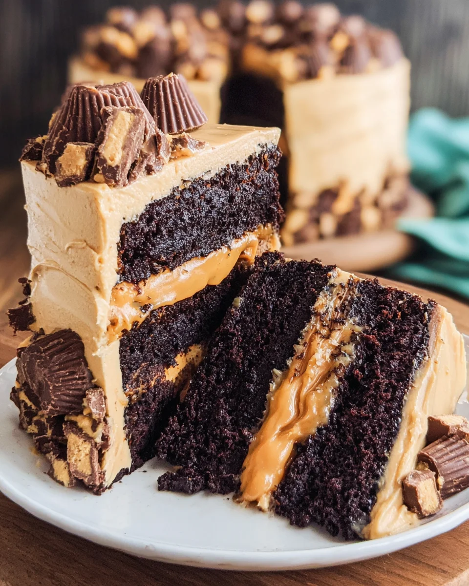 Peanut Butter Chocolate Layer Cake