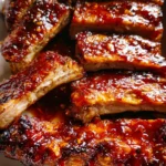 Sticky Oven Barbecue Ribs