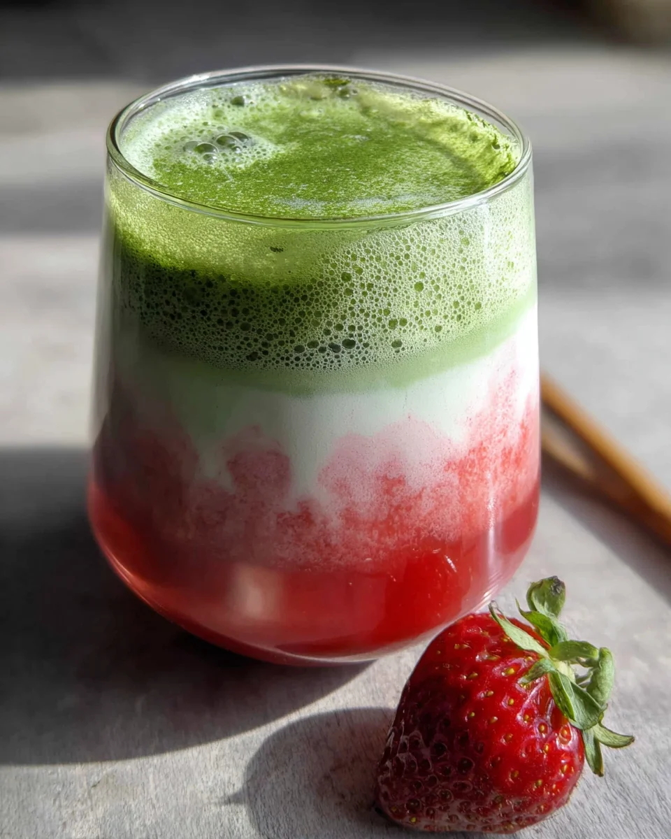 Strawberry Matcha Latte 15 Strawberry