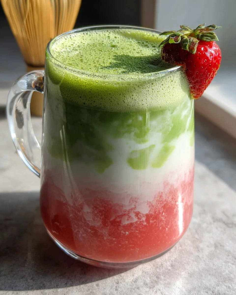 Strawberry Matcha Latte 16 Strawberry