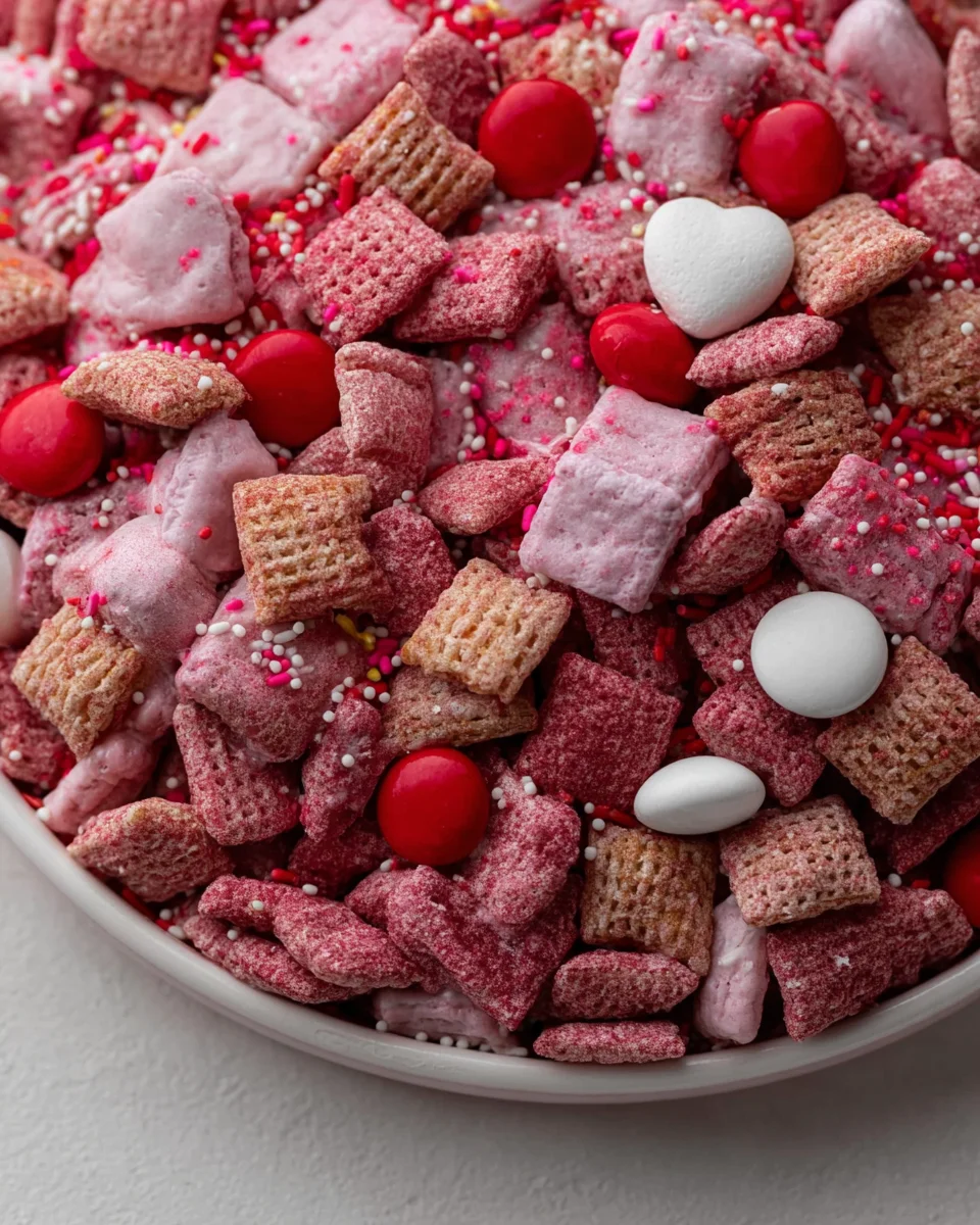 Valentine's day muddy buddies