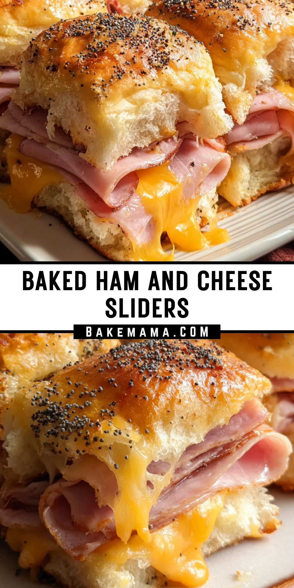 Baked Ham and Cheese Sliders 21 Pinterest Hidden Image