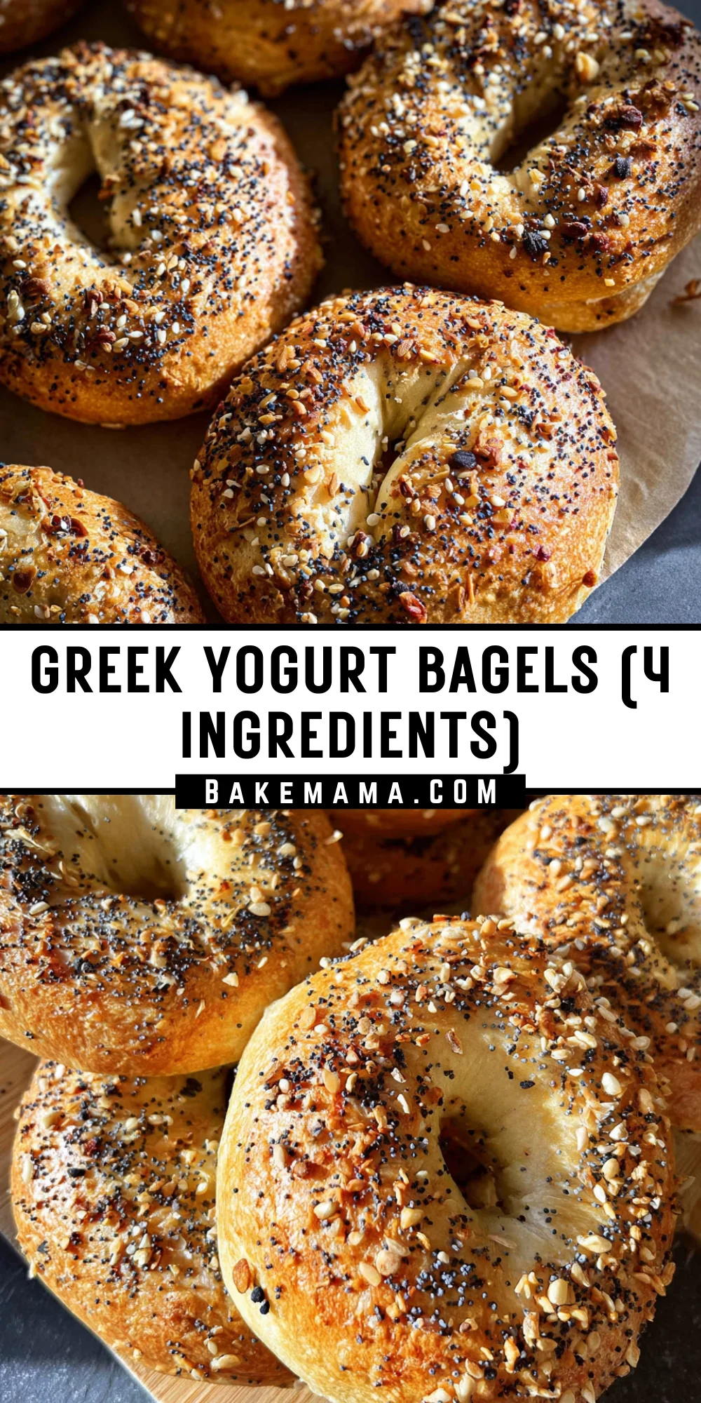 Greek Yogurt Bagels (4 Ingredients) 16 Pinterest Hidden Image