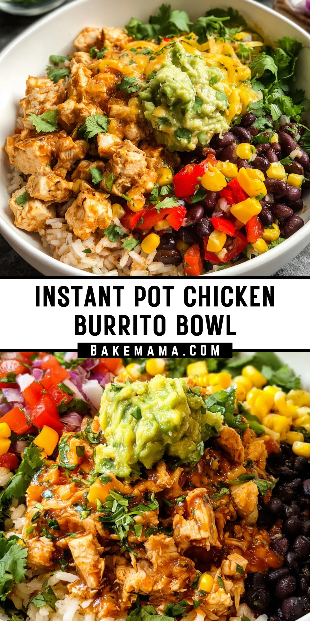 Instant Pot Chicken Burrito Bowl 16 Pinterest Hidden Image