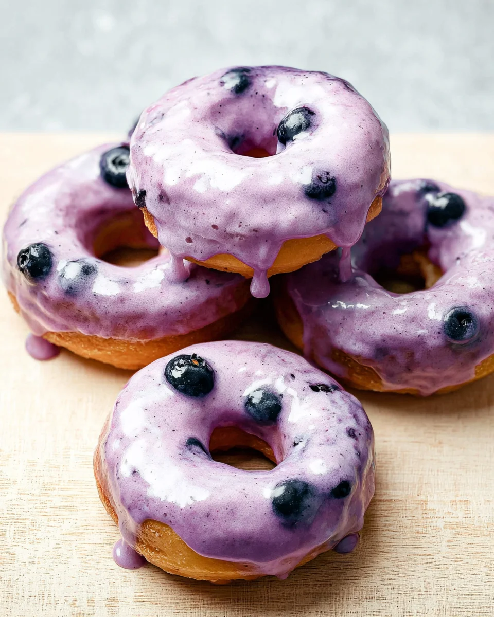 Blueberry Cake Donuts