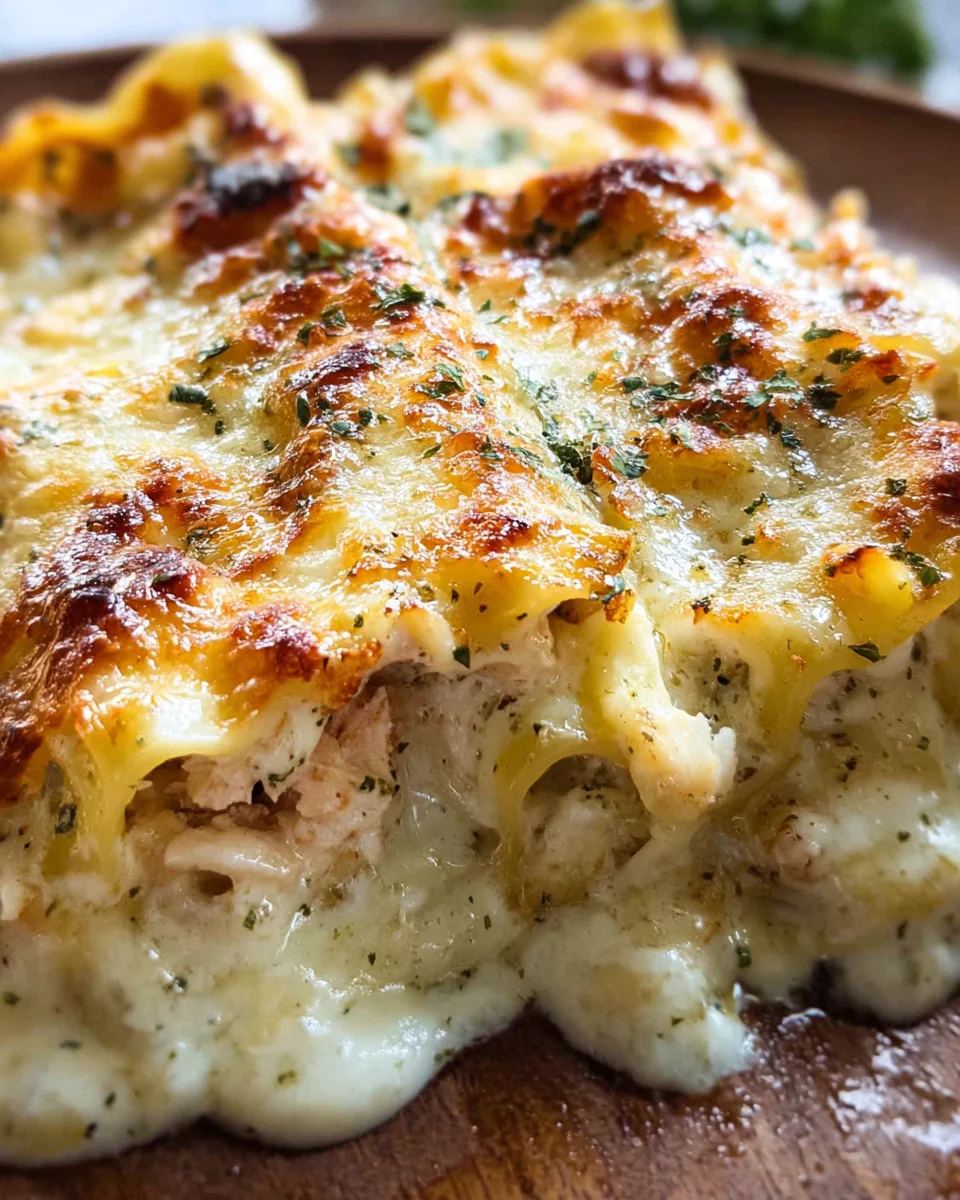 Chicken Alfredo Roll Ups