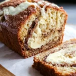 Cream Cheese Cinnamon Swirl Banana Bread