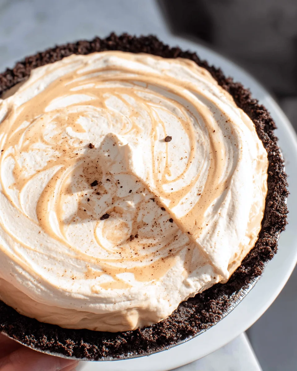 Creamy Coffee Pie Recipe (No Bake, 6 Ingredients)