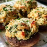 Creamy Crab Stuffed Mushrooms