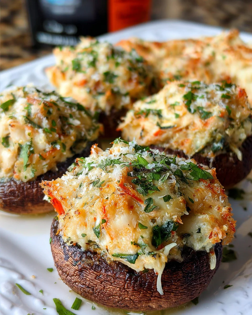 Creamy Crab Stuffed Mushrooms 20 Creamy