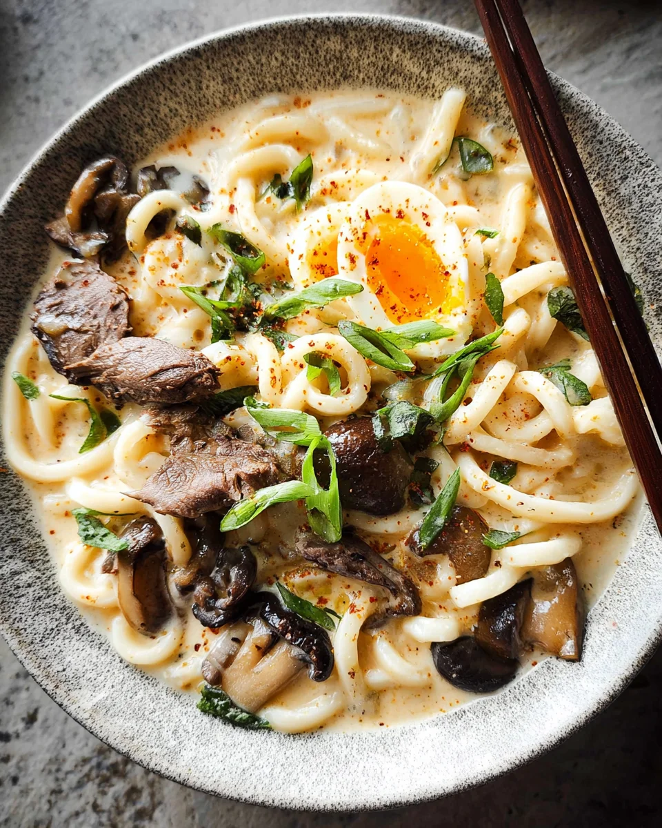 Creamy Miso Udon Soup