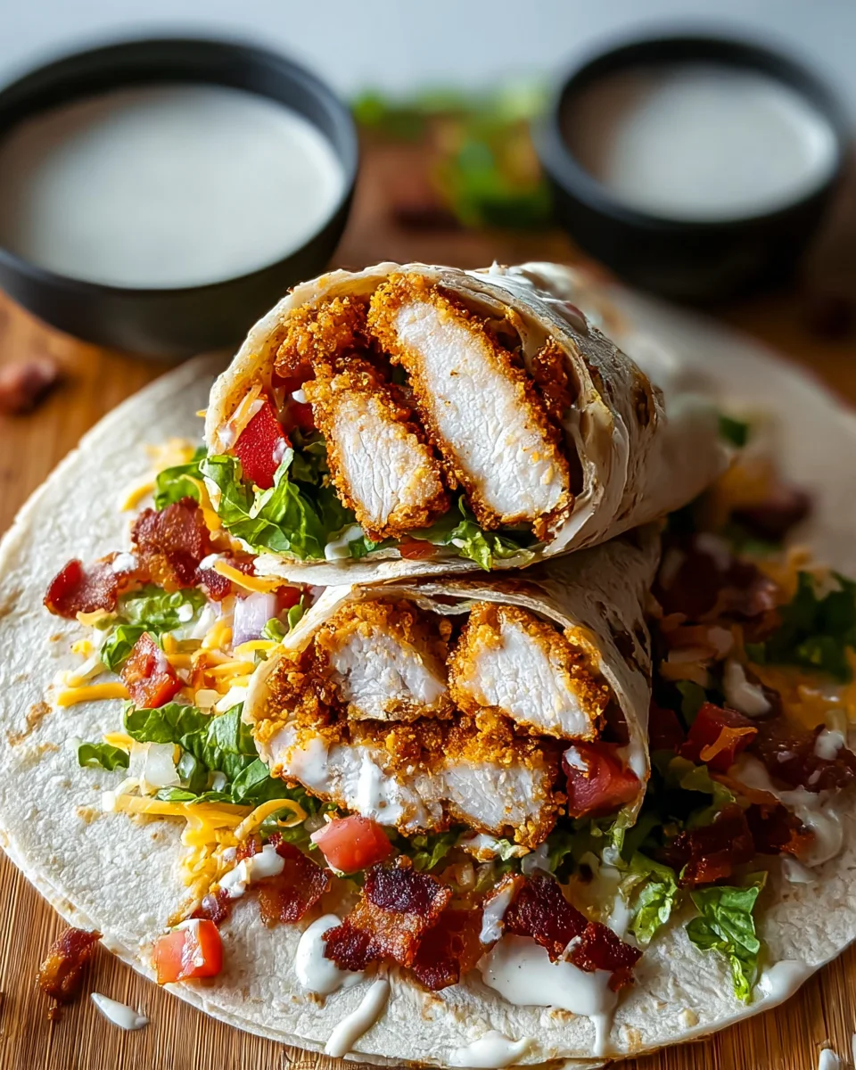 Crispy Chicken Ranch Wrap