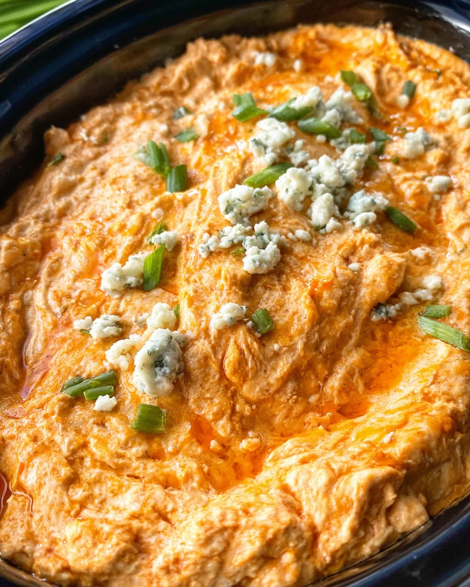 Crockpot Buffalo Chicken Dip