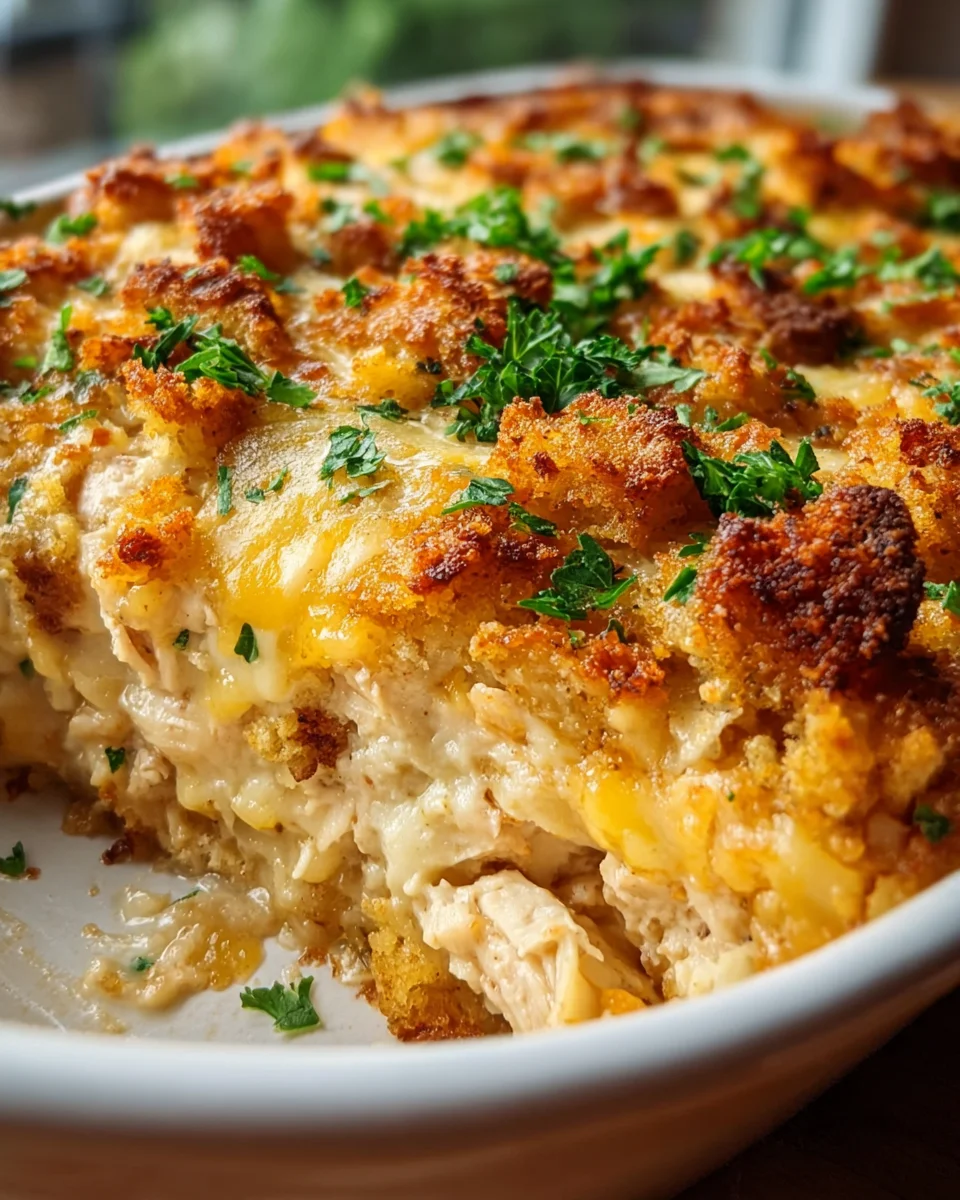 Dolly's Chicken and Stuffing Casserole