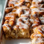 Easy Cinnamon Roll Casserole (7 ingredients!)