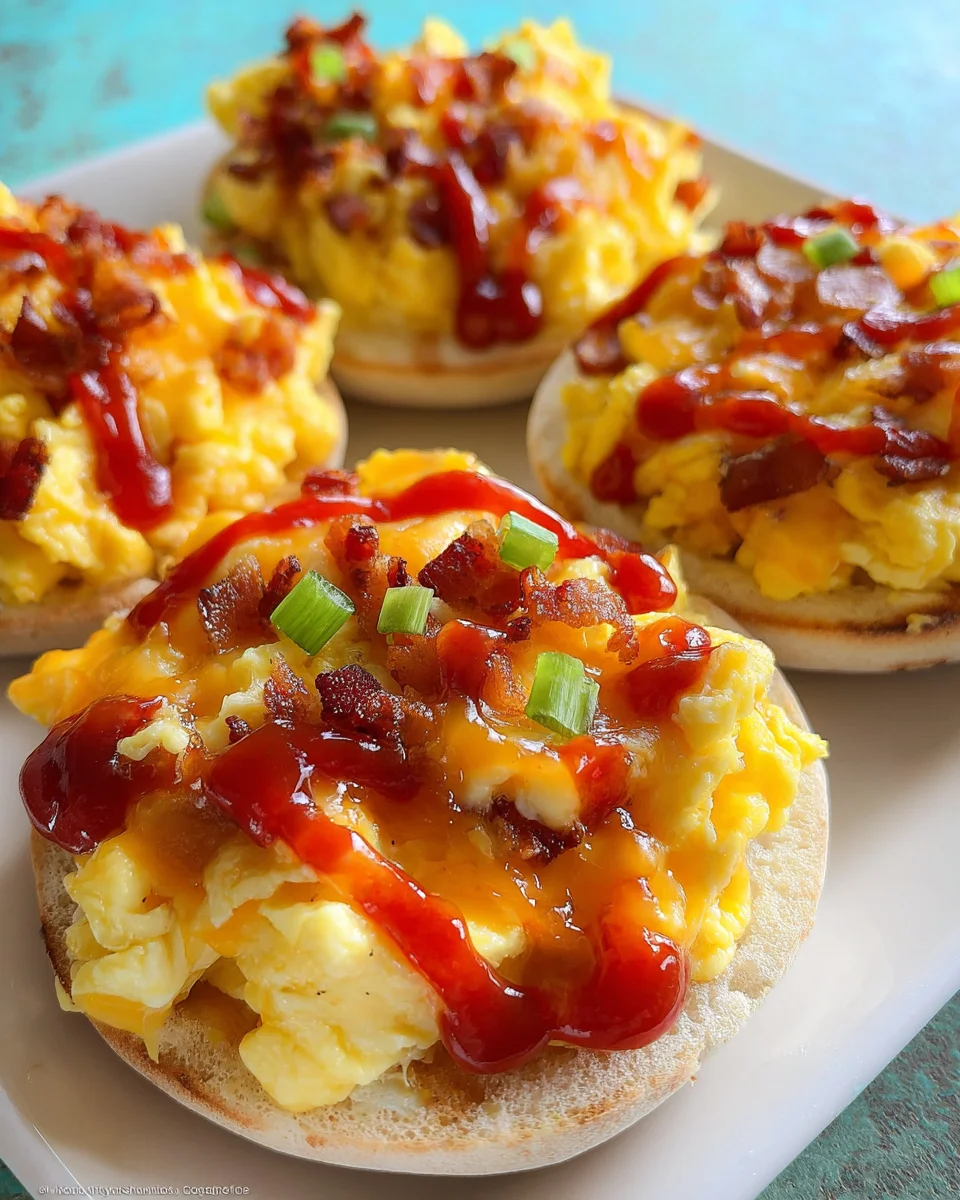 English Muffin Breakfast Pizzas