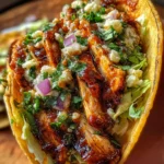 Garlic Butter Honey BBQ Chicken Tacos