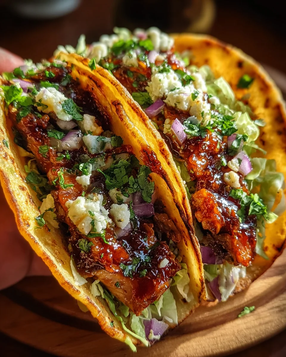 Garlic Butter Honey BBQ Chicken Tacos 28 Garlic