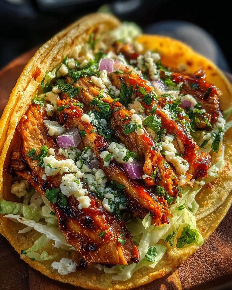 Garlic Butter Honey BBQ Chicken Tacos 29 Garlic