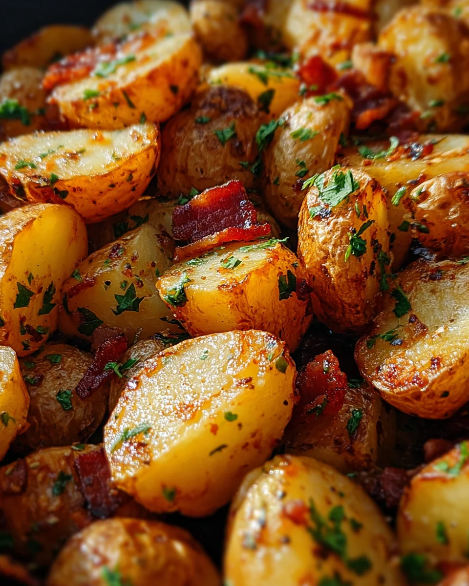 Honey Bacon Roasted Potatoes