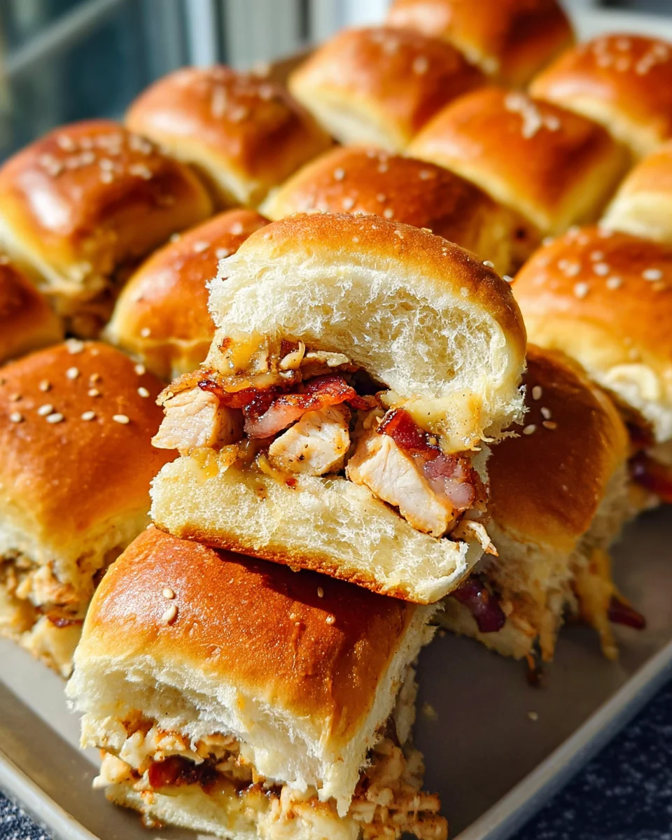 Maple Chicken and Bacon Sliders