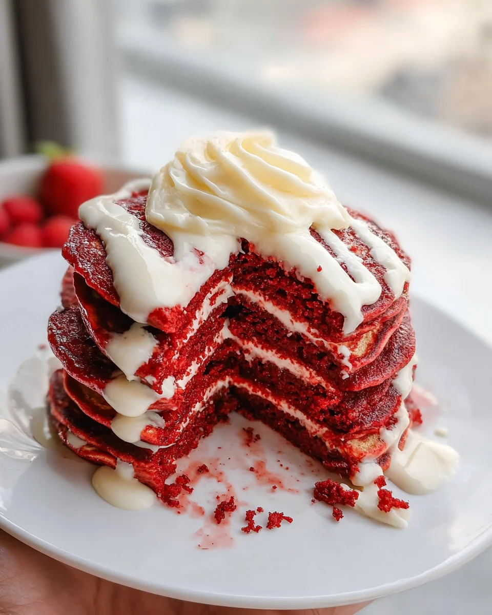 Red Velvet Pancakes