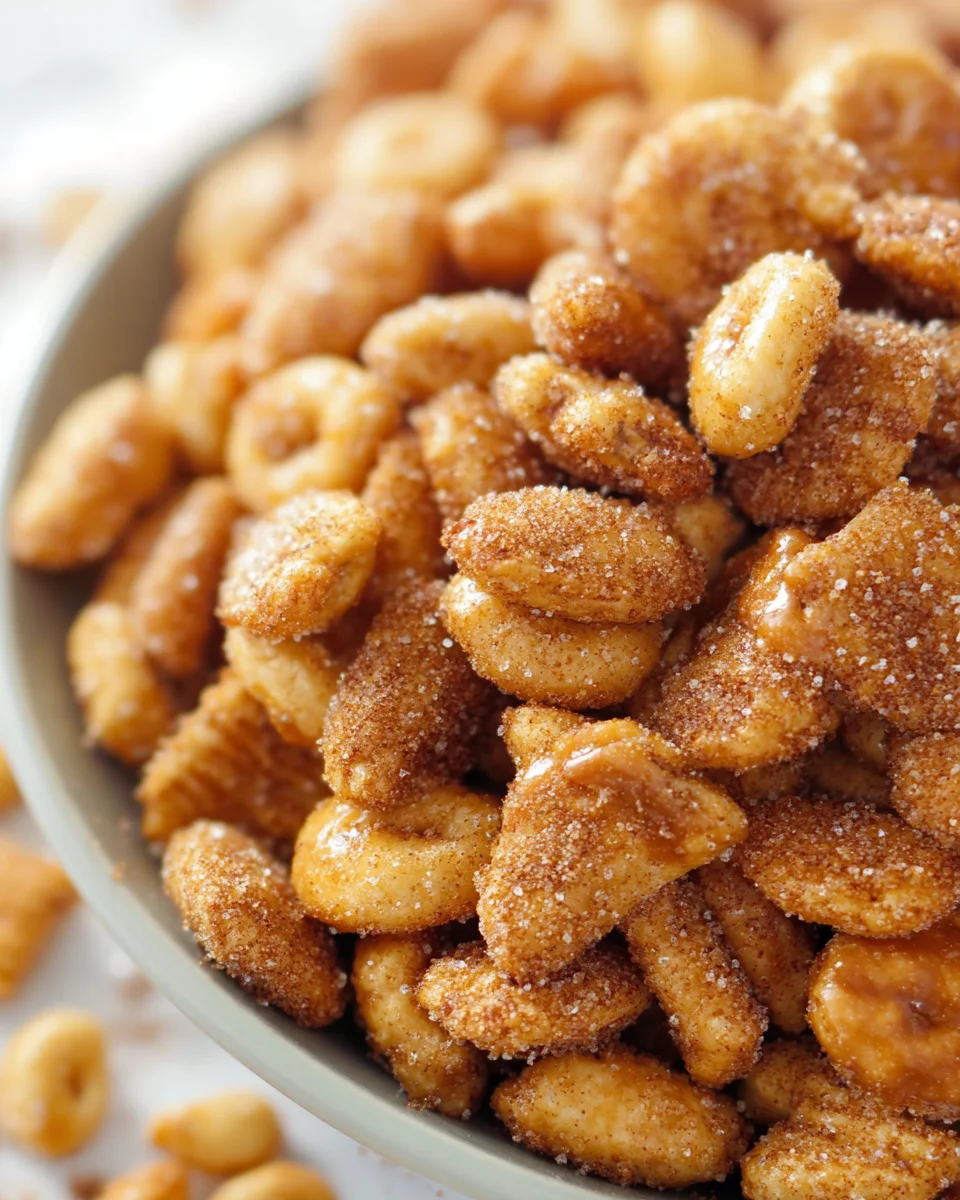 Salty Churro Toffee Snack Mix