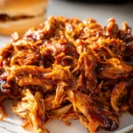 Shredded BBQ Chicken (Crock Pot Recipe)
