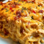 Spicy Southern Cheesy Chicken Spaghetti Casserole
