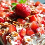 Strawberry Pecan Pretzel Salad