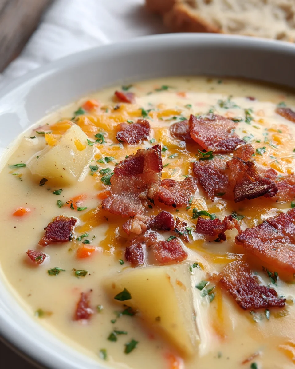 Wisconsin Bacon and Potato Cheese Soup recipe